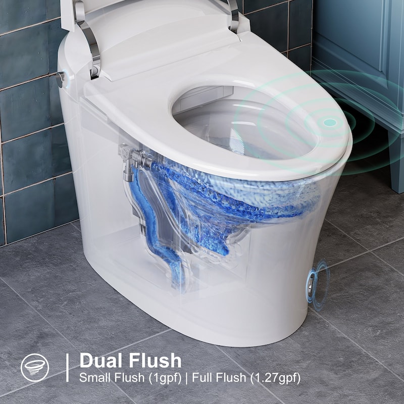 HOROW T10 One-piece Smart Toilet with Heated Seat, Pre-wet, Dual Flush - 12'' rough in