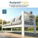 preview thumbnail 46 of 47, Royalcraft 4-Piece All-Aluminum Patio Set with 5" Cushions & 3.2" Widened Armrest, Seats 5, 250 lbs - 4-Piece Sets