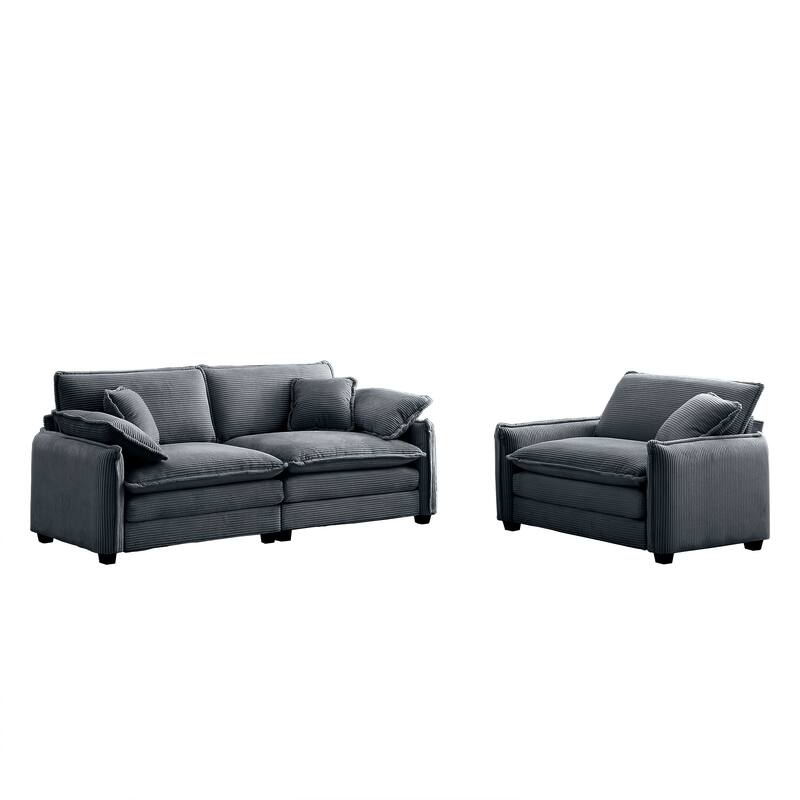 2+1Seater Flexible Combinations Sofa Set with Removable Armrests