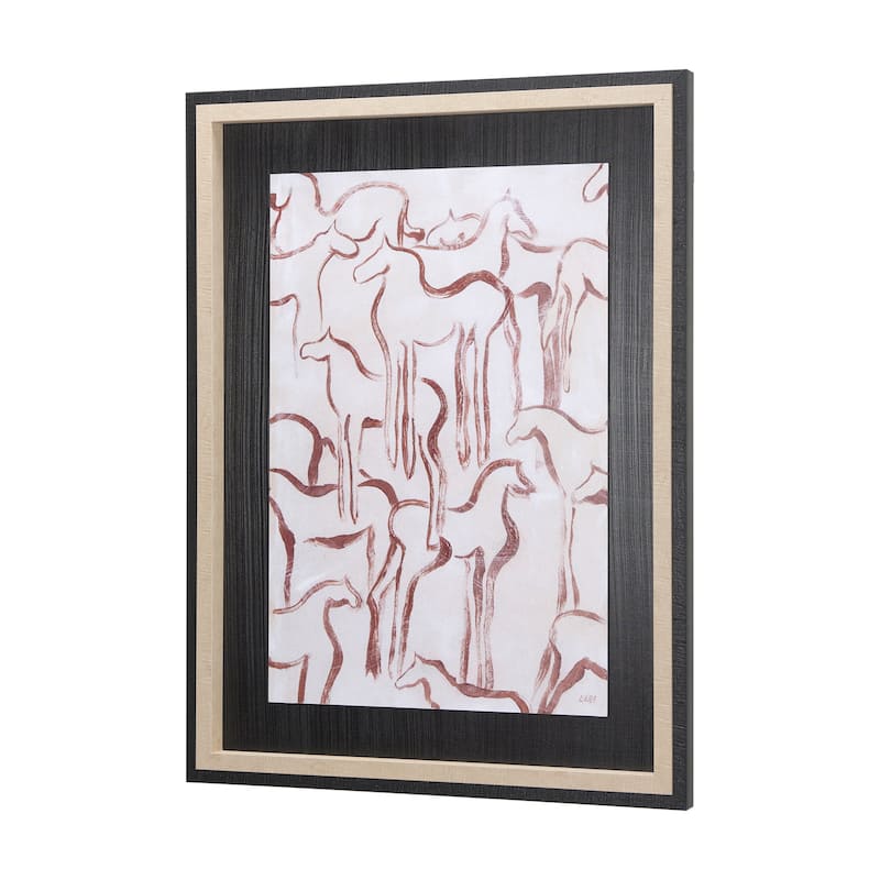 Horse Herd III Framed Art Print