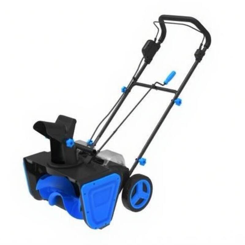 Cordless 20 inch Electric Snow Blower Corded, Snow Thrower for Walkways Deck - N/A - Blue