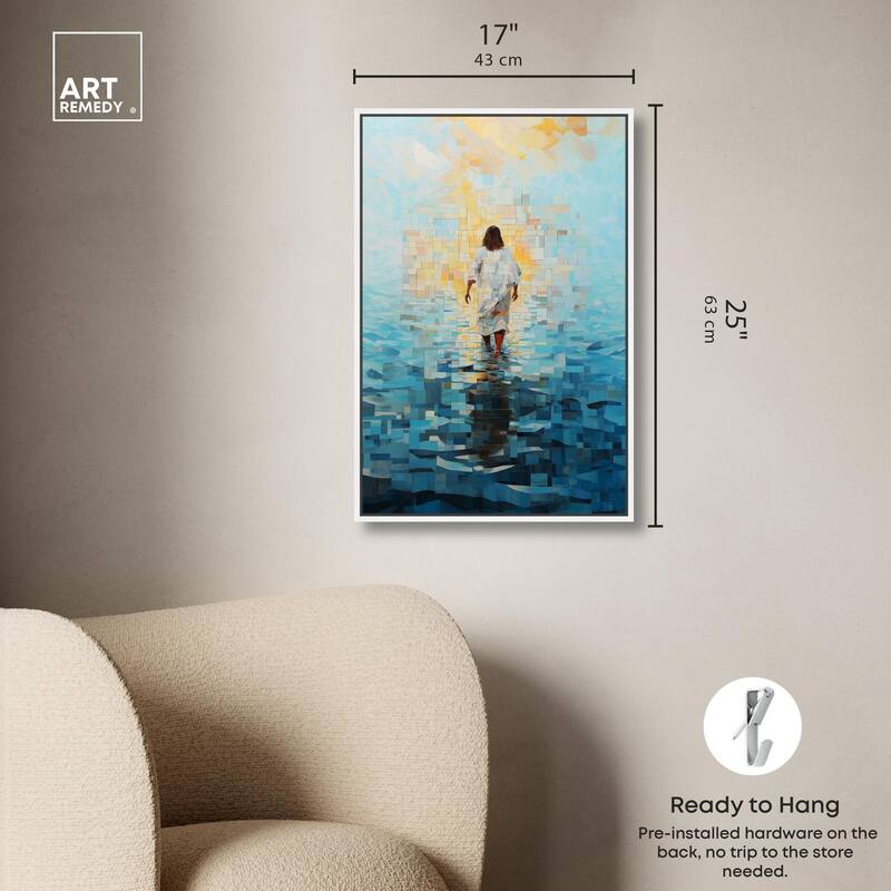 Water Walker Mosaic II Canvas by Art Remedy
