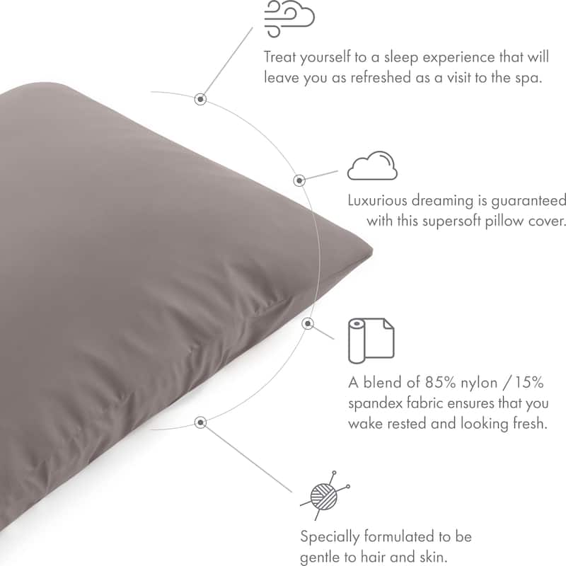 Beauty Pillow Cover Keeps Hair Tangle Free and Bonus Matched Scrunchie