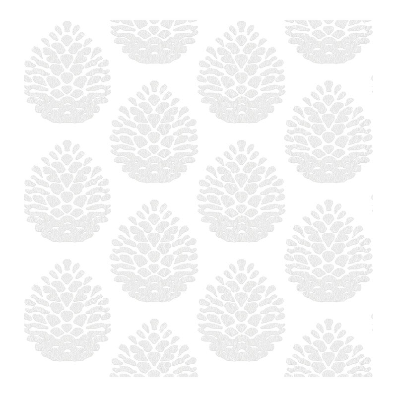 Chesapeake Totem Light Grey Pinecone Wallpaper - 20.5 x 396 x 0.025