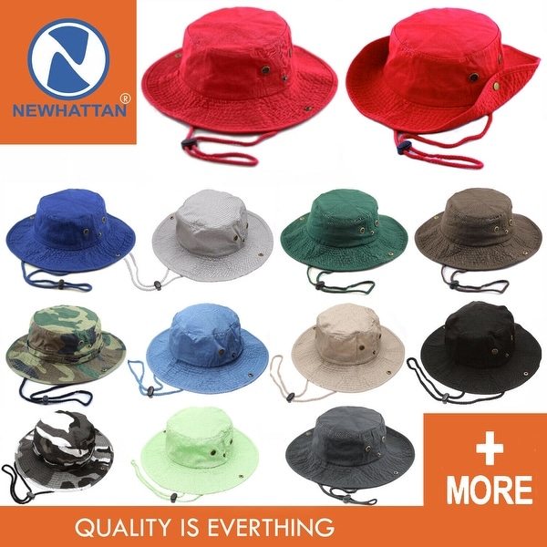 Men Women Boonie hat Cotton Wide Brim