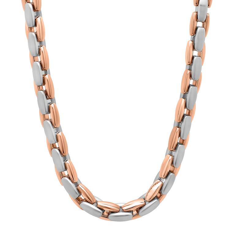 Steel Nation Stainless Steel H-Link Chain - Rose