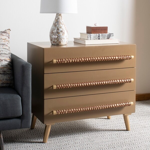 SAFAVIEH Raquel 3-Drawer Storage Bedroom Chest. Opens flyout.