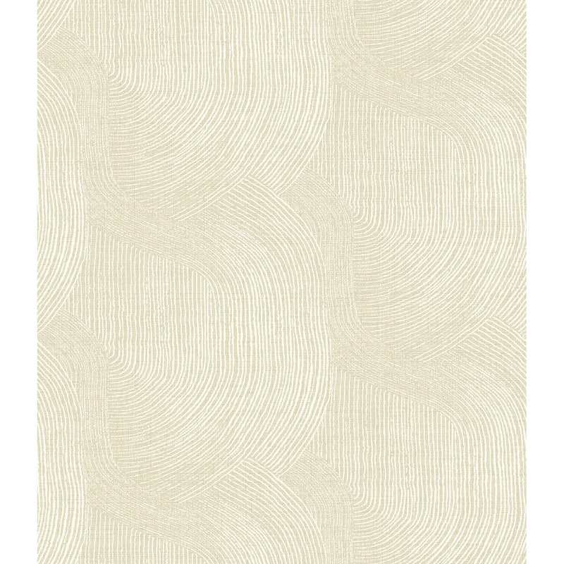 A-Street Prints Folly Champagne Zen Swirls Wallpaper