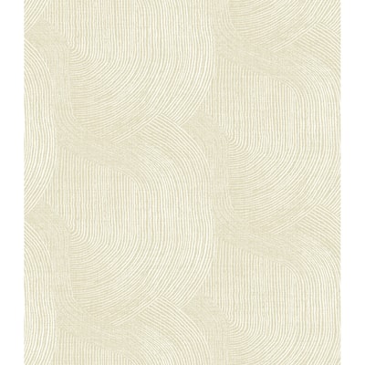 A-Street Prints Folly Champagne Zen Swirls Wallpaper