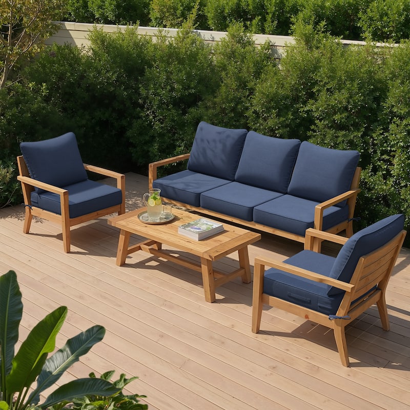 Crestlive Products Outdoor Premium Deep Seat Cushion Set