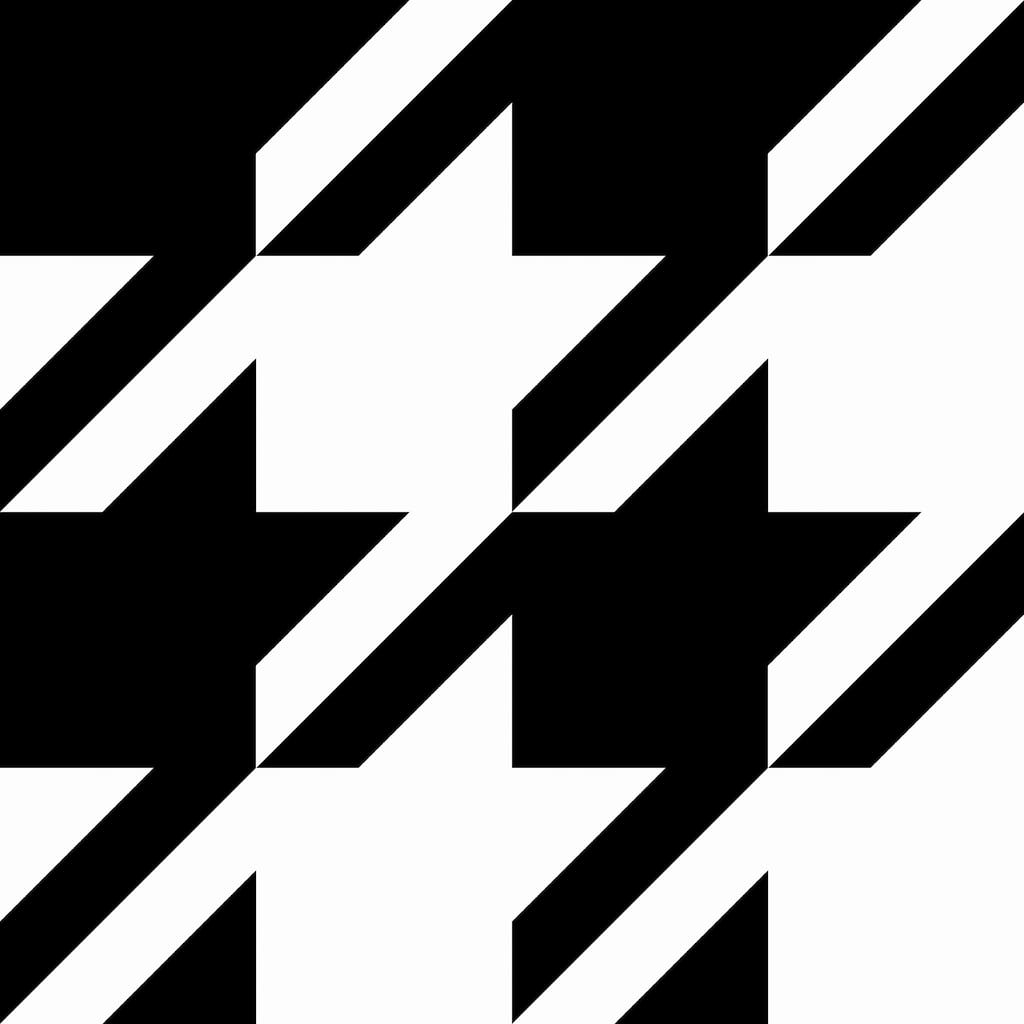 RuPaul RuHoundstooth Black Peel and Stick Wallpaper