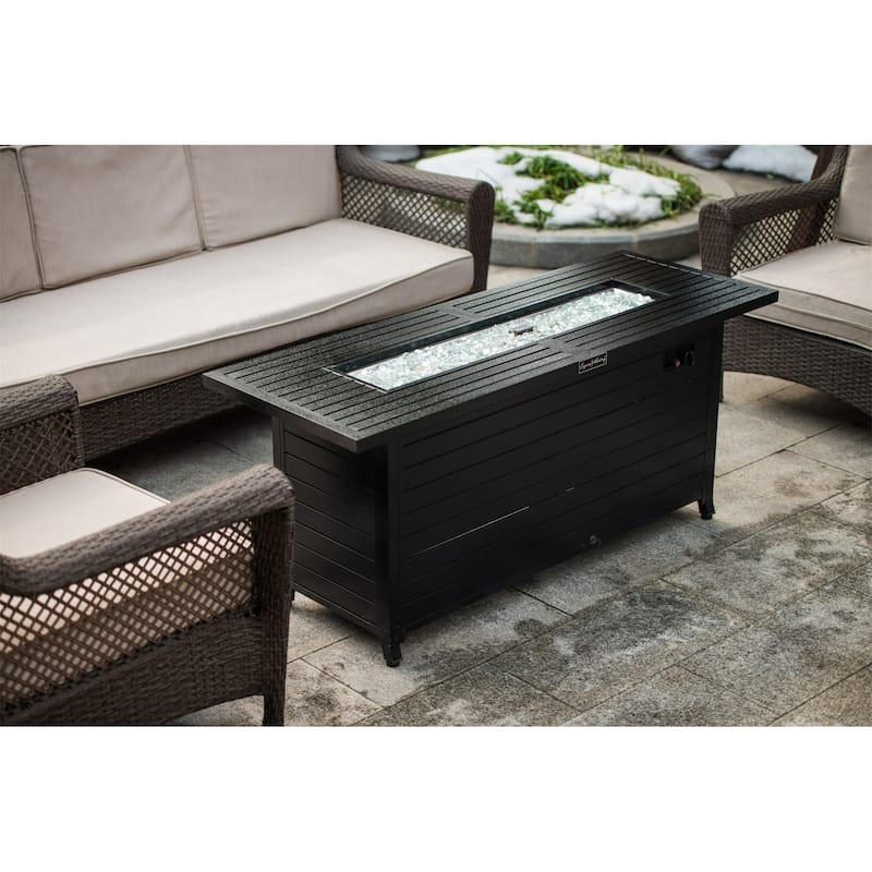 57" Outdoor 50000 BTU Gas Propane Fire Pits Dinning Table