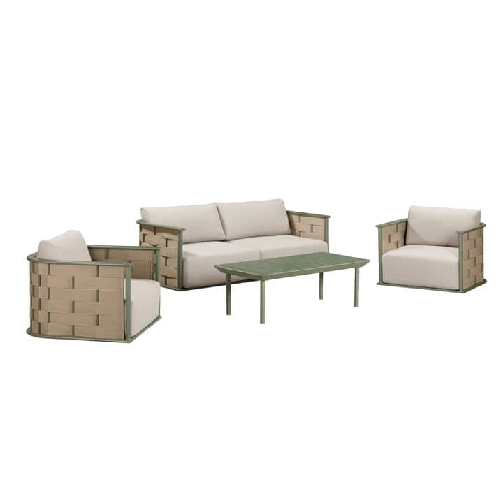 Kinger Home Komodo 4-Piece Deep Seating Patio Set