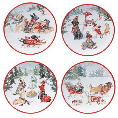Certified International Special Delivery 9-inch Salad/Dessert Plates (Set of 4)