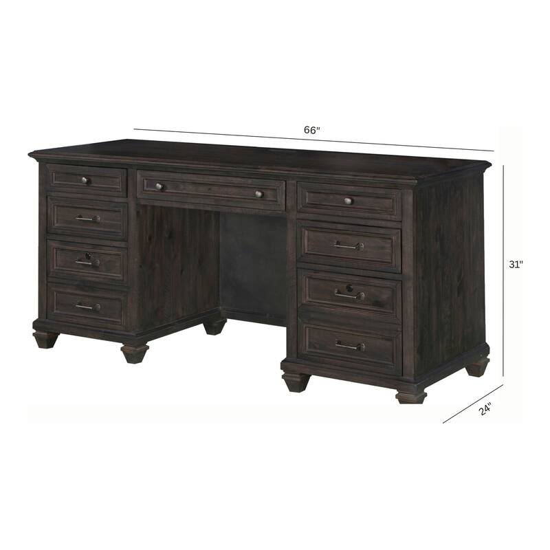 Magnussen Home Sutton Place Weathered Charcoal Credenza