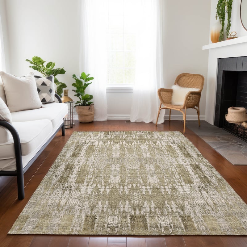 Machine Washable Indoor/ Outdoor Chantille Moroccan Boho Rug