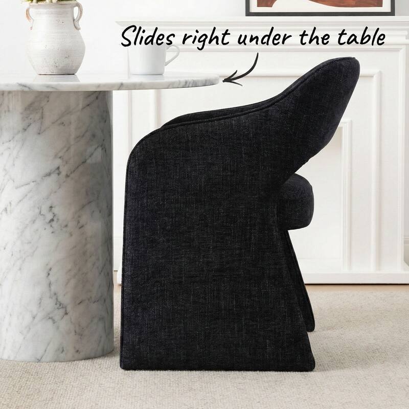 Upholstered Fabric Dining Armchair (Set of 2)