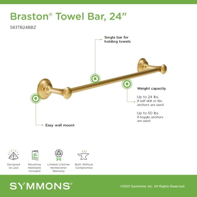Symmons 583TB24 Braston 24" Towel Bar