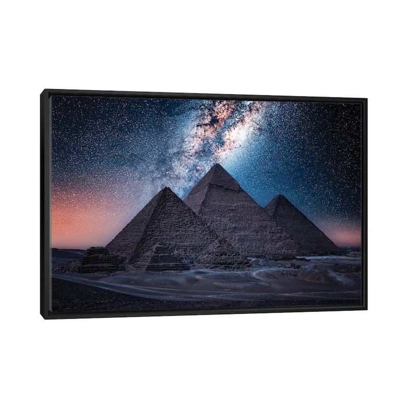 iCanvas "Egyptian Night" by Manjik Pictures Framed Canvas Print - Black - 26x40