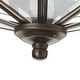 preview thumbnail 6 of 5, Progress Lighting Four-Light Beveled Glass 11-1 8" Close-to-Ceiling - 6.750" x 11.000" x 11.000"