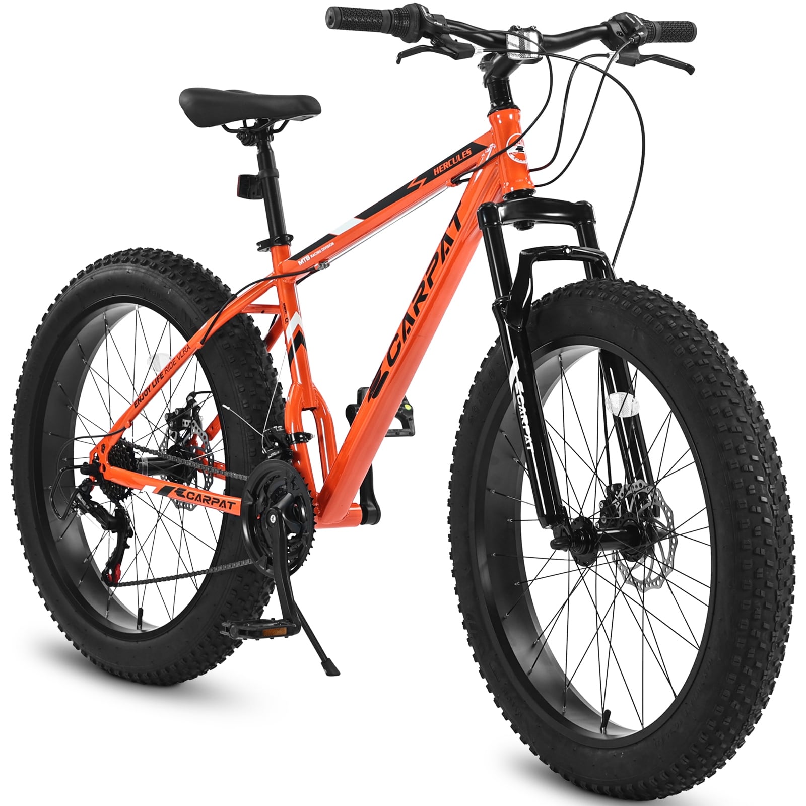 26 mountain bike hybrid bike 18 speed full suspension shimano bla top