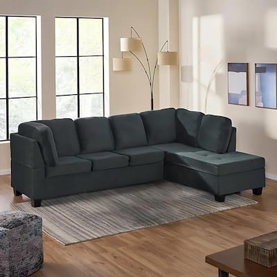 Canterbury Fabric 2-piece L-Shaped Sectional Set by Christopher Knight Home