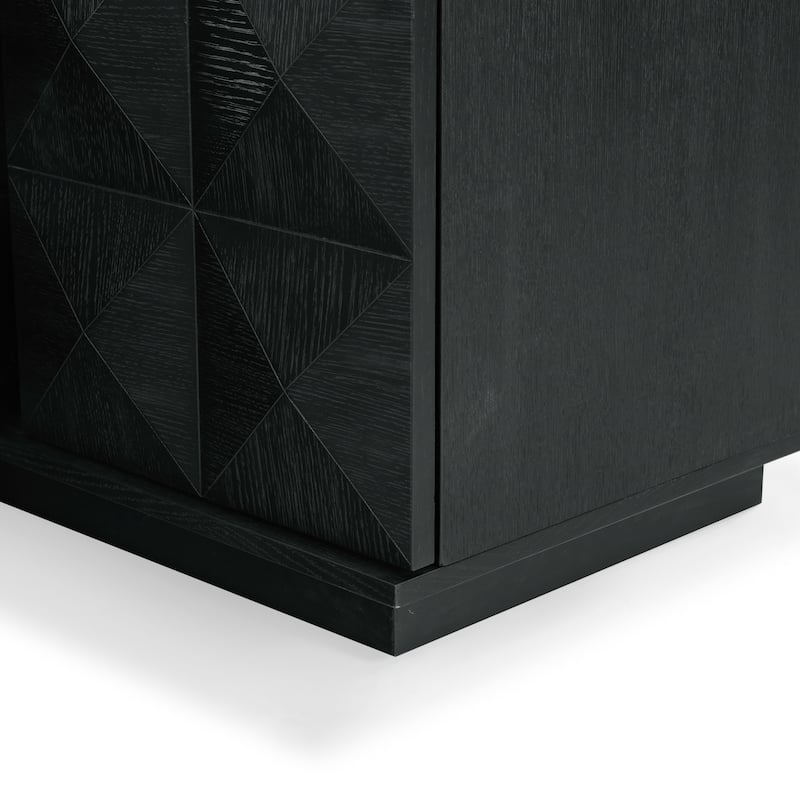 SAFAVIEH Couture Patty 4 Door Wood Media Stand - 63"W x 17"D x 19"H