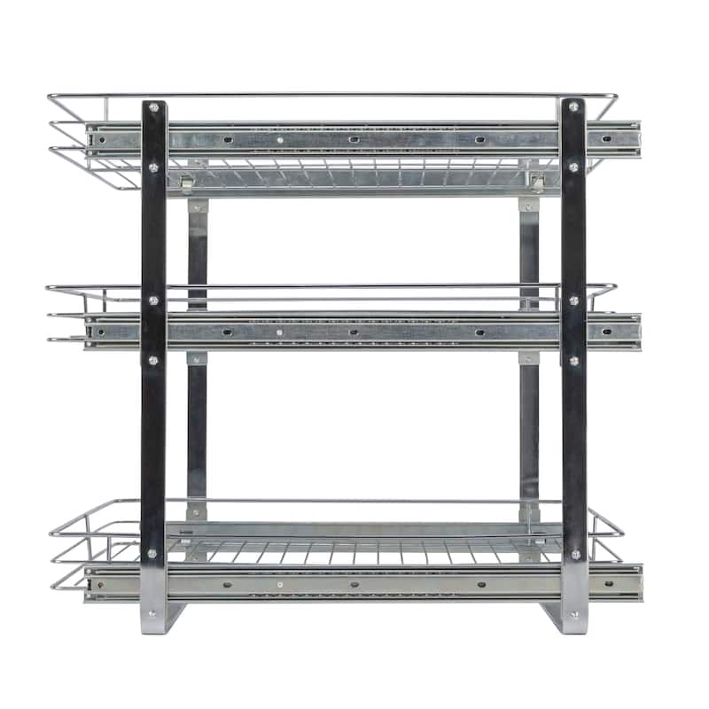 Household Essentials Chrome-Plated Steel Storage Organizer
