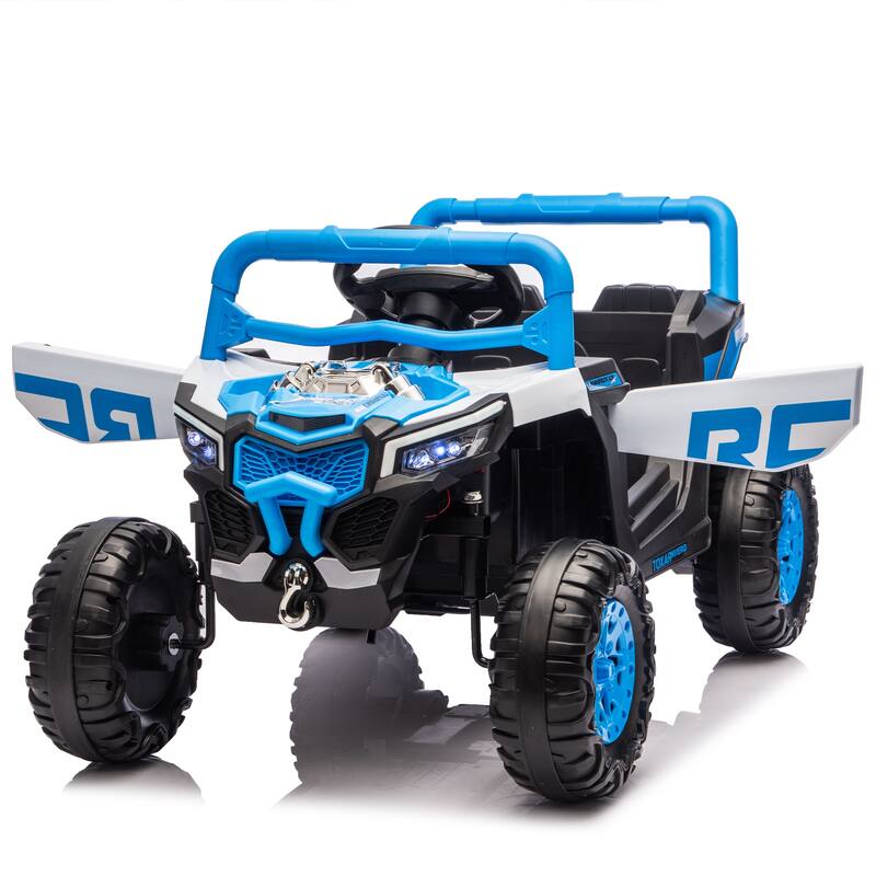 12V Kids Ride On Electric UTV W/2.4G Parents Control, Slow Start & Swing Function, Anti-Slip Wheels
