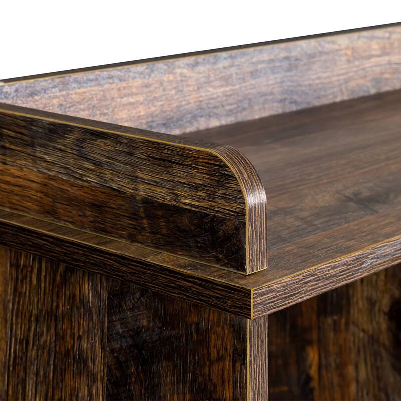 GDF Studio - Oxon Modern 10-Shelf Bookcase with Cubby Storage