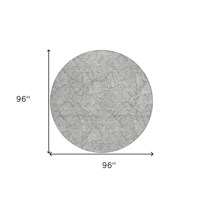 HomeRoots Floral Transitional Rectangle Outdoor Rug