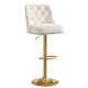 preview thumbnail 35 of 34, HOMYKA 360 Degrees Swivel Bar Chair With Adjustable Height and Metal Feet Bar Stool Set of 2