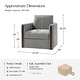preview thumbnail 37 of 35, HULALA HOME Taresa Modern Barrel-Shaped Rotatable chair