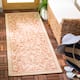 SAFAVIEH Courtyard Clarine Indoor/ Outdoor Waterproof Patio Backyard Rug - 2'3" x 10' Runner - Natural/Terra