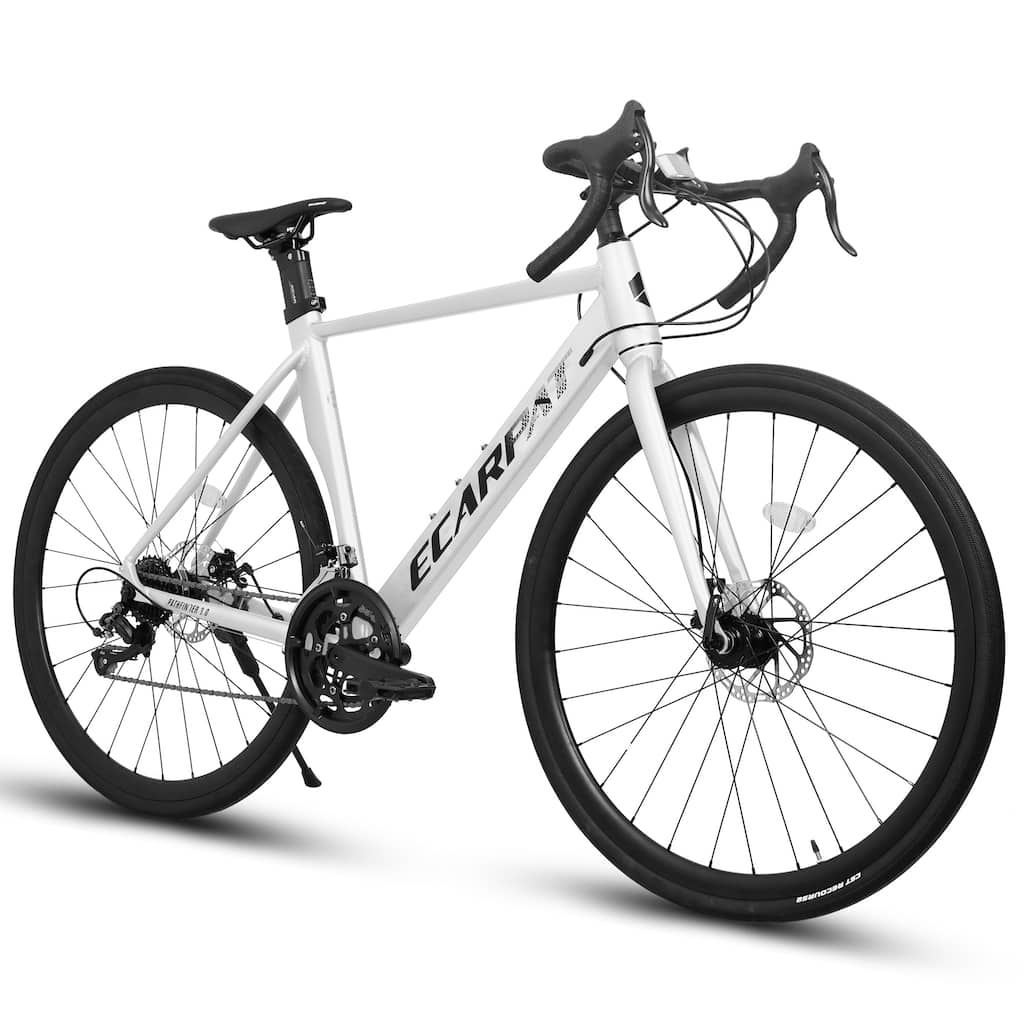 Road Bike, Suspension Fork, Aluminum Frame Disc Brakes, Men's Women's Road Bike