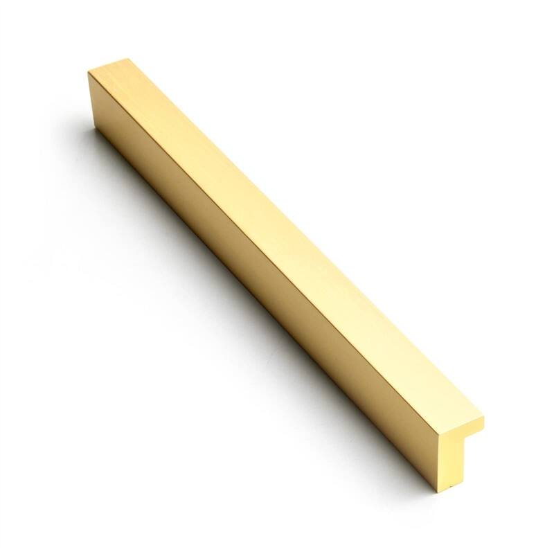 Cabinet Handles 12 PCS - Light Brushed Brass