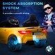 preview thumbnail 4 of 7, 12V BMW M4 Licensed Kids Electric Car with Parent Remote Control, Suspension, LED Lights & Soft Start (Yellow)
