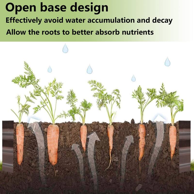 Brown Metal 5.5-Ft Oval Raised Garden Bed Planter - 5.5ft W x 1.625ft D x 0.8ft H