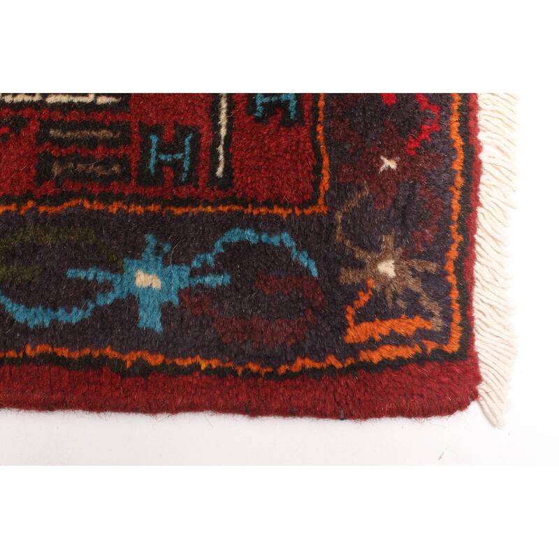 ECARPETGALLERY Hand-knotted Andelz Red Wool Rug - 4'1 x 6'1