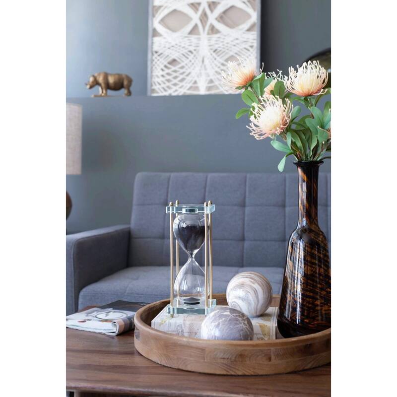 30-Minute Tabletop Hourglass - 10" - Black