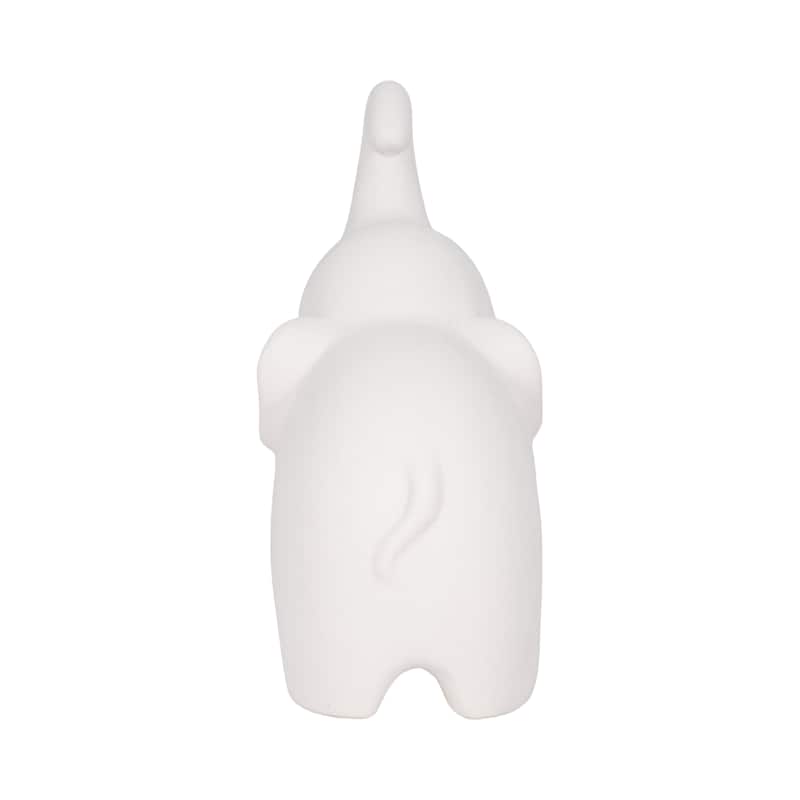 Sagebrook Home Porcelain Elephant Figurines - 7" x 5" x 8"