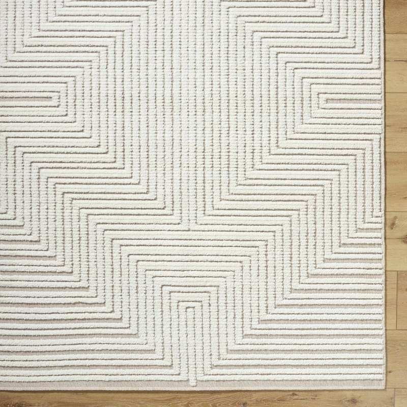 Livabliss Lyna Modern & Contemporary Diamond Washable Area Rug
