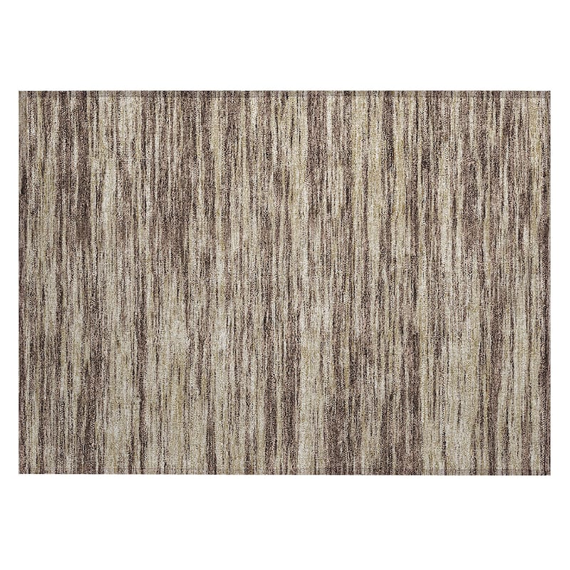Machine Washable Indoor/ Outdoor Casual Ombre Chantille Rug
