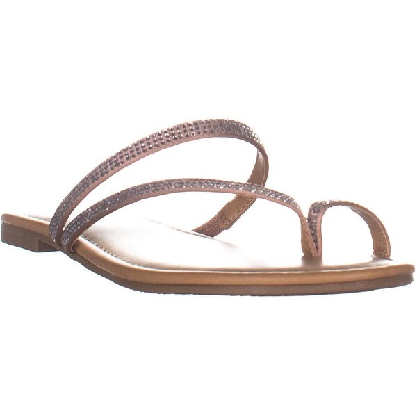 flat sandals with bling