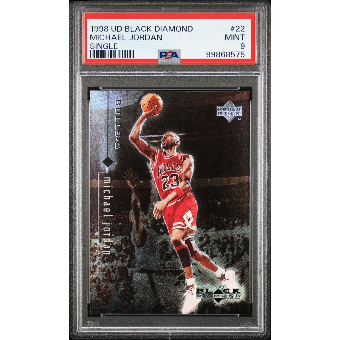 Michael Jordan 1998 Upper Deck Black Diamond Basketball Card #22 