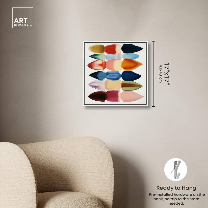 Watercolor Collage Canvas by Art Remedy