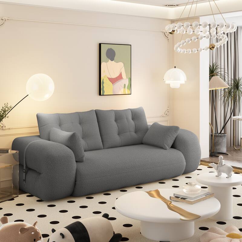 78.7" Human Dog Bed, Lazy Sofa Couch, 3-in-1 Foldable Sofa Bed