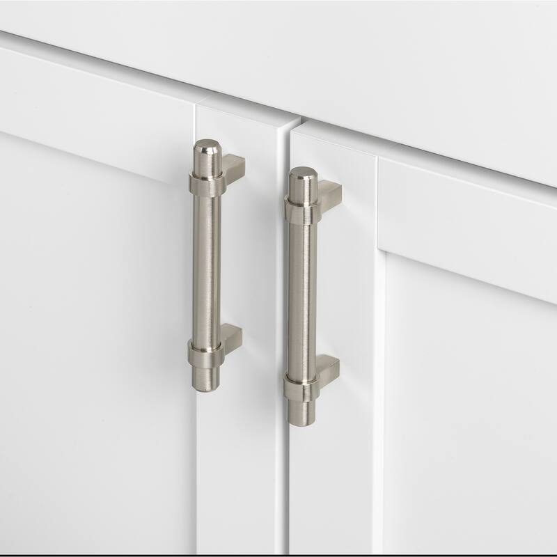 GlideRite 5-Pack 3-inch Center to Center Solid Steel Euro Cabinet Pull