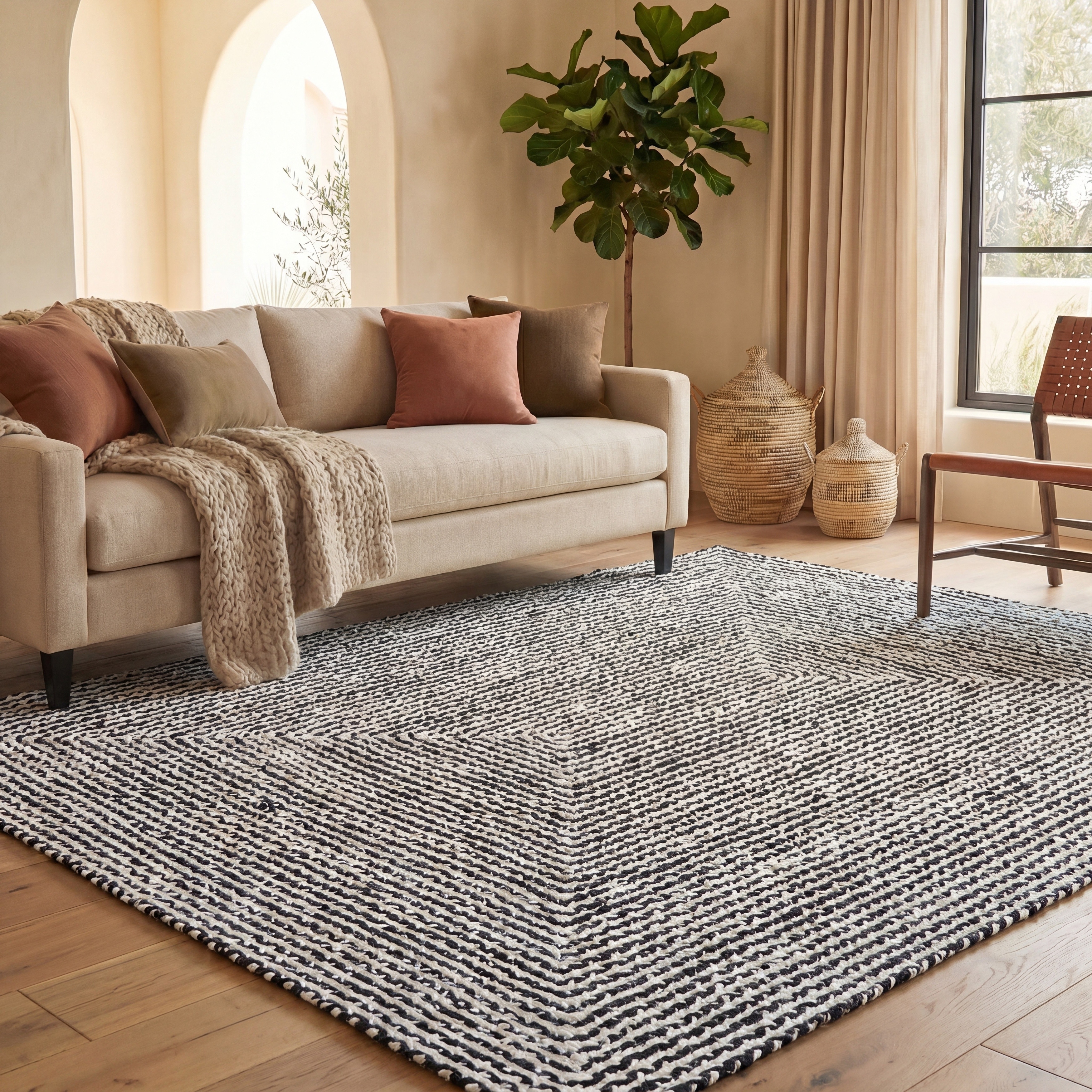 SAFAVIEH Handmade Braided Tadako Cotton Rug