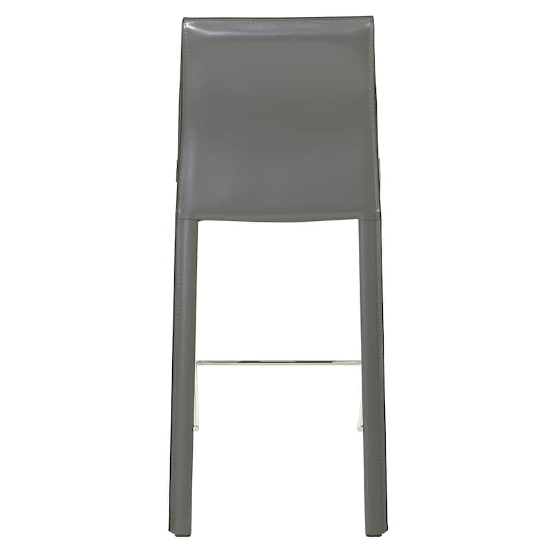 NPD Furniture Gervin Recycled Leather Counter Stool (Set of 2)